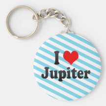 I Love Jupiter, United States Keychains