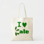 I Love Kale (I Heart Kale) Reusable Grocery Cloth Canvas Bags