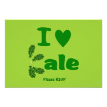 I Love Kale (I Heart Kale) Vegetable/Gardener Personalised Announcements