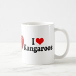 I Love Kangaroos Coffee Mugs