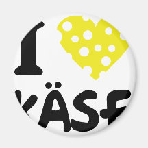 I love käse fridge magnet