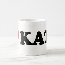 I LOVE KATE COFFEE MUG