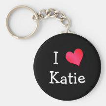 I Love Katie Keychain