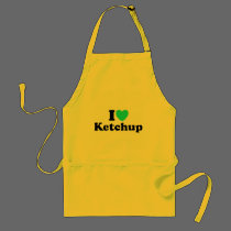 I Love Ketchup aprons