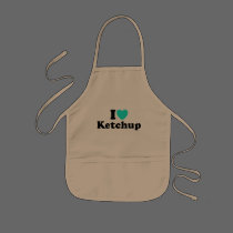 I Love Ketchup aprons