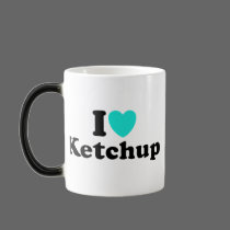 I Love Ketchup mugs