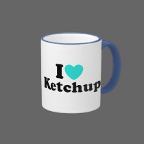 I Love Ketchup mugs
