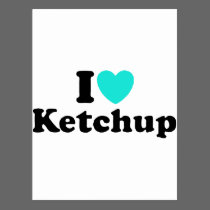 I Love Ketchup postcards
