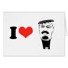 I Love King Abdullah Card