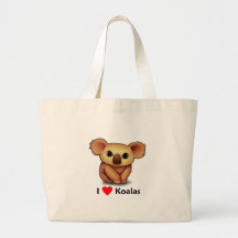 I love Koalas Canvas Bag