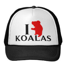 I Love Koalas Hats
