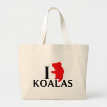 I Love Koalas Tote Bags