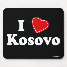 I Love Kosovo Mousemats