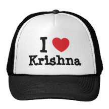 I love Krishna heart T-Shirt Mesh Hat