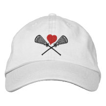 I Love Lacrosse Embroidered Cap Embroidered Baseball Cap