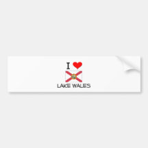 I Love LAKE WALES Florida Bumper Stickers