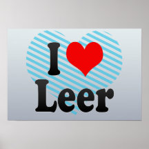 I Love Leer, Germany. Ich Liebe Leer, Germany Posters