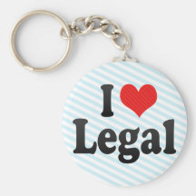 I Love Legal Keychain