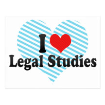 I Love Legal Studies Postcards