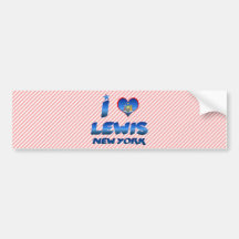 I love Lewis, New York Bumper Sticker