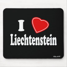 I Love Liechtenstein Mousepad
