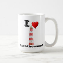 I Love Lighthouses Mug