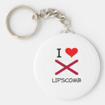 I Love LIPSCOMB Alabama Keychain