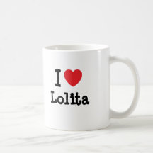 I love Lolita heart T-Shirt Mugs