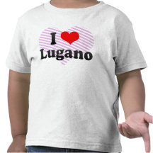 I Love Lugano, Switzerland T Shirt