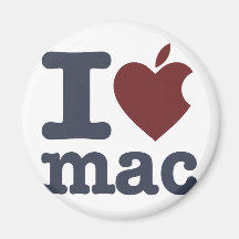 I Love Mac Fridge Magnet