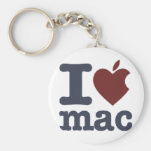 I Love Mac Keychains
