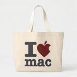 I Love Mac Tote Bags