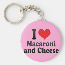 I Love Macaroni+and Cheese Keychain