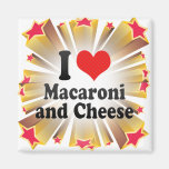 I Love Macaroni+and Cheese Magnets