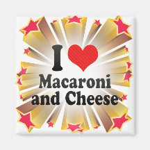I Love Macaroni+and Cheese Magnets