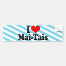 I Love Mai-Tais Bumper Stickers