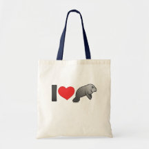 I Love Manatees Bags