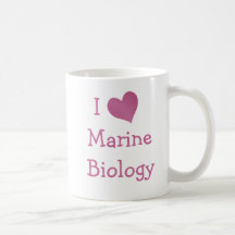 I Love Marine Biology Coffee Mugs