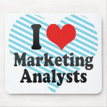 I Love Marketing Analysts Mousepad