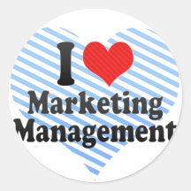 I Love Marketing Management Stickers