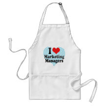 I Love Marketing Managers Apron