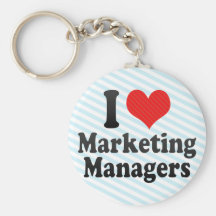 I Love Marketing Managers Key Chain