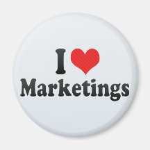 I Love Marketings Magnet