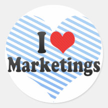 I Love Marketings Stickers