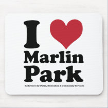 I LOVE Marlin Park mousepads