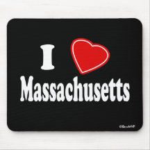 I Love Massachusetts Mousemat