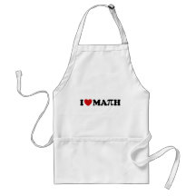 I Love Math Apron
