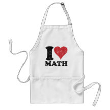 I Love Math Aprons