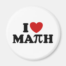 I Love Math Fridge Magnet