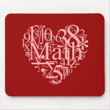I Love Math Mousepad
